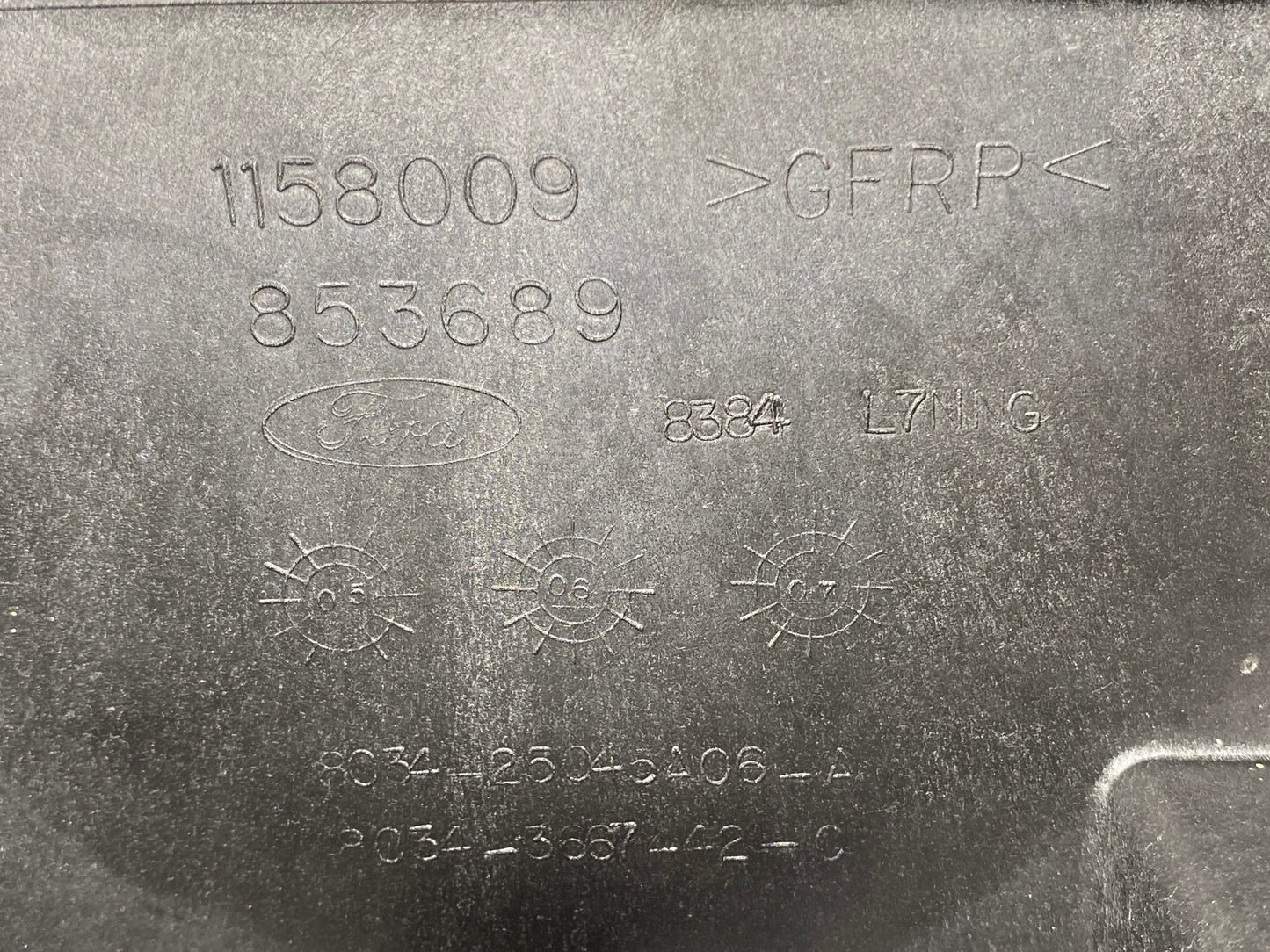 08-10 Ford F250 F350 Super Duty Center Console Floor Storage Black Leather OE