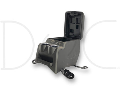 08-10 Ford F250 F350 Super Duty Center Console Floor Storage Black Leather OE