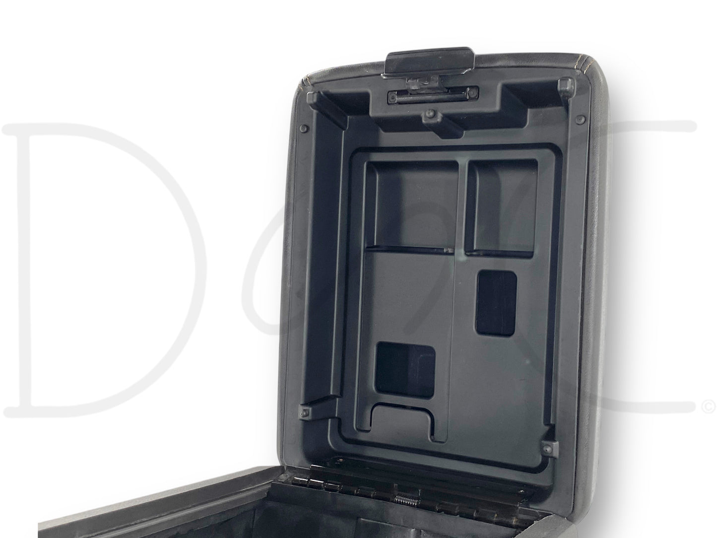 08-10 Ford F250 F350 Super Duty Center Console Floor Storage Black Leather OE