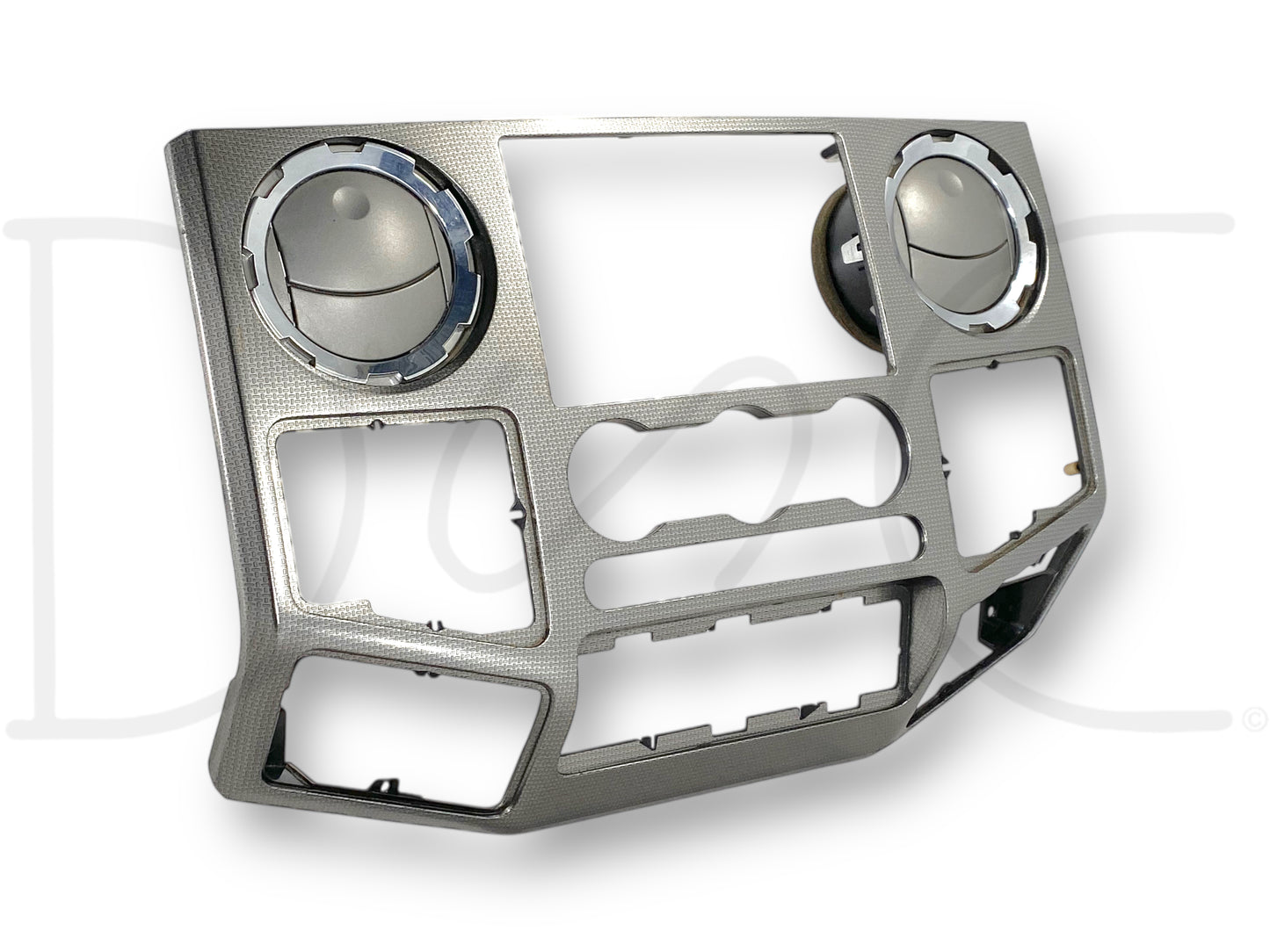 08-10 Ford F250 F350 FX4 Dash Bezel Radio Center Trim Panel Carbon Gray Silver