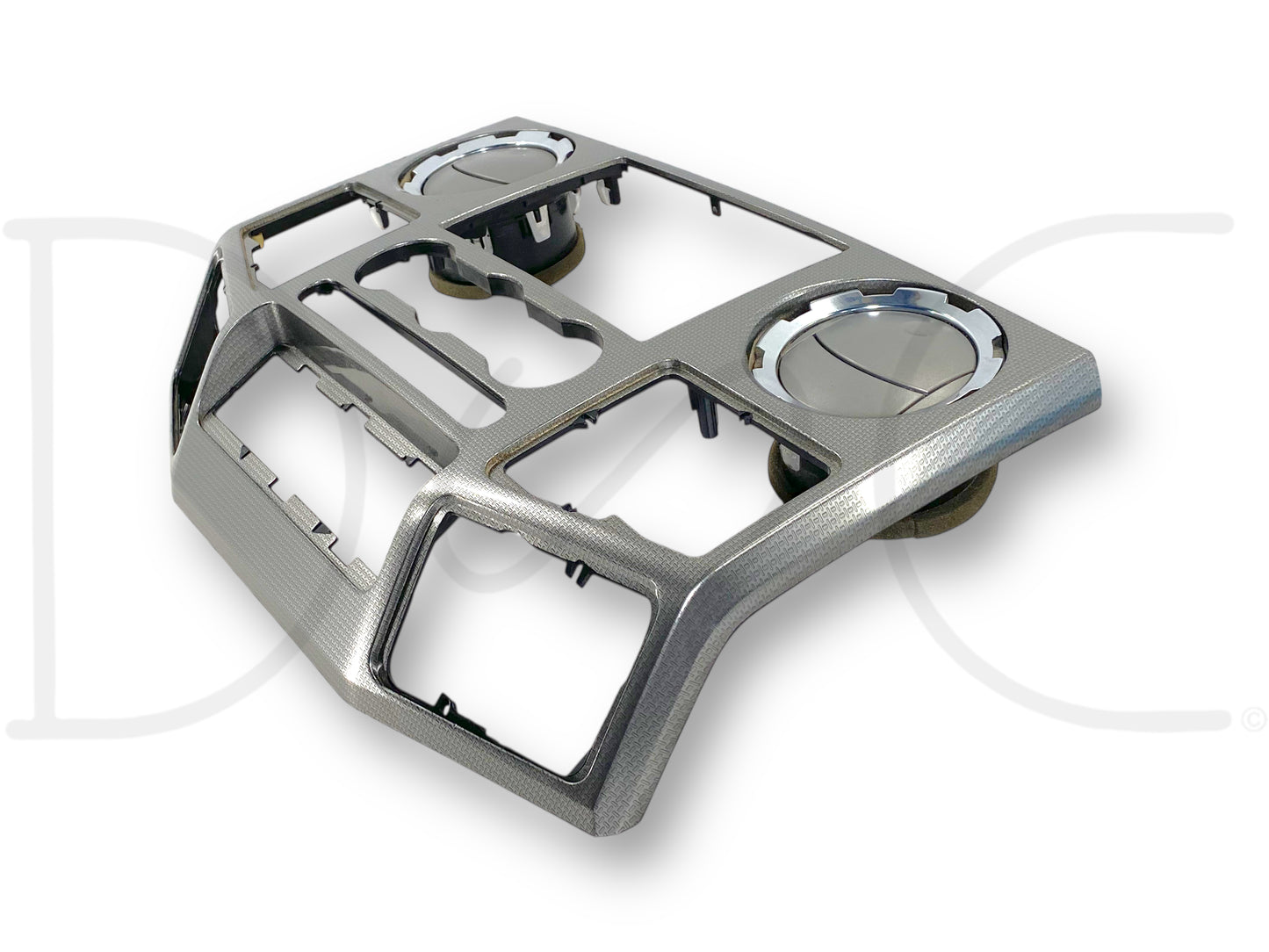 08-10 Ford F250 F350 FX4 Dash Bezel Radio Center Trim Panel Carbon Gray Silver