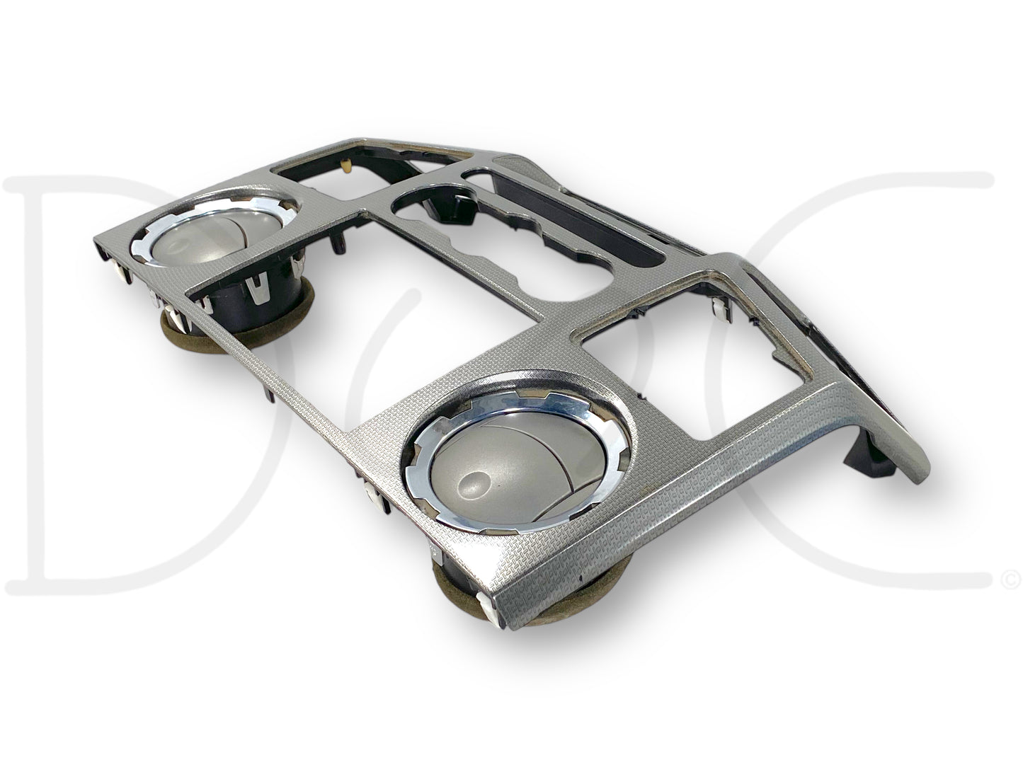 08-10 Ford F250 F350 FX4 Dash Bezel Radio Center Trim Panel Carbon Gray Silver