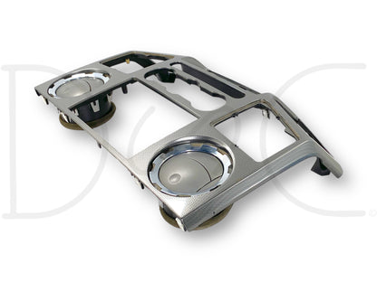 08-10 Ford F250 F350 FX4 Dash Bezel Radio Center Trim Panel Carbon Gray Silver