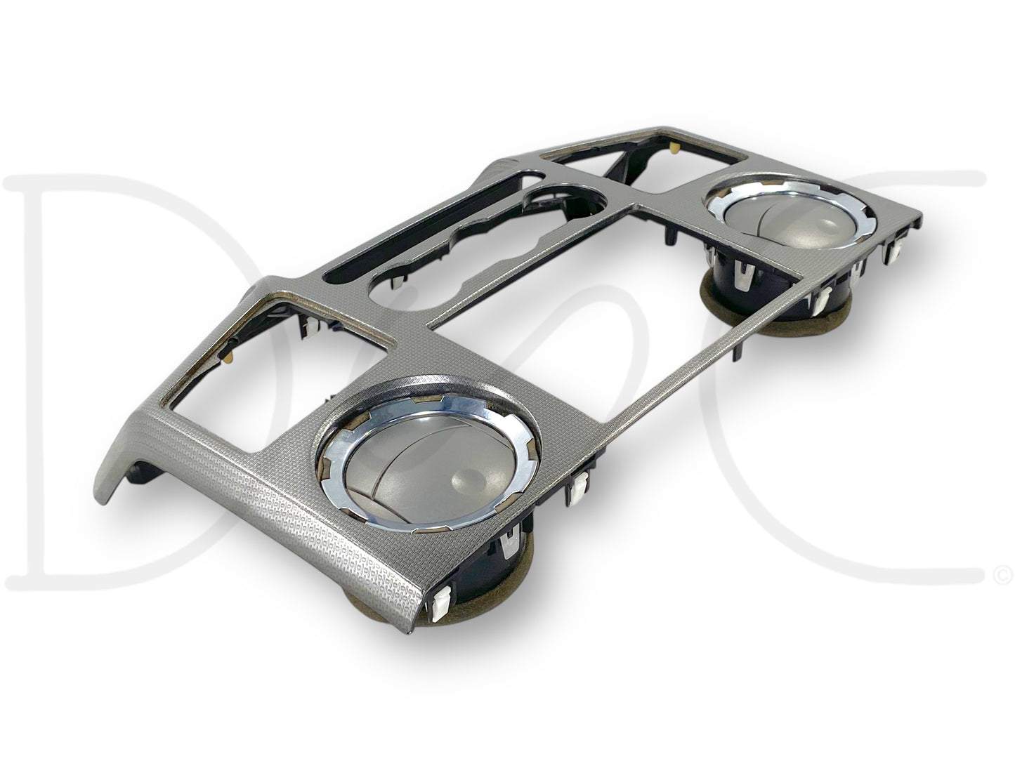 08-10 Ford F250 F350 FX4 Dash Bezel Radio Center Trim Panel Carbon Gray Silver