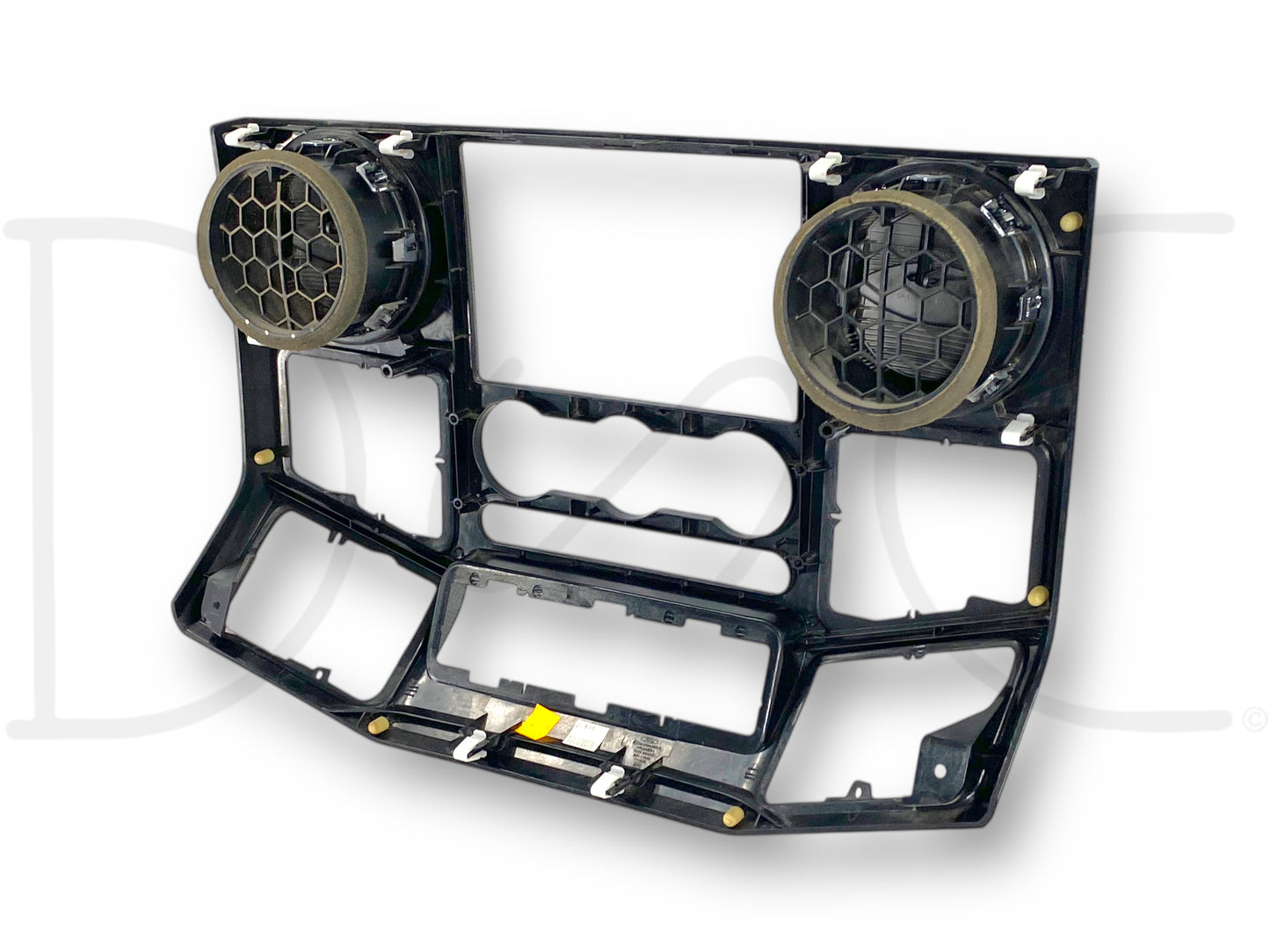 08-10 Ford F250 F350 FX4 Dash Bezel Radio Center Trim Panel Carbon Gray Silver