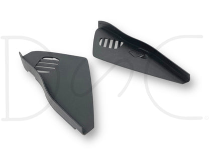 08-10 Ford F250 F350 LH RH Dash End Side Defrost Vent Trim Set Black OE