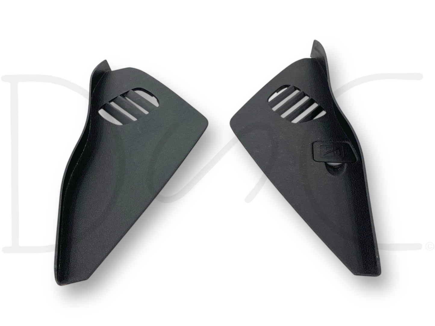 08-10 Ford F250 F350 LH RH Dash End Side Defrost Vent Trim Set Black OE