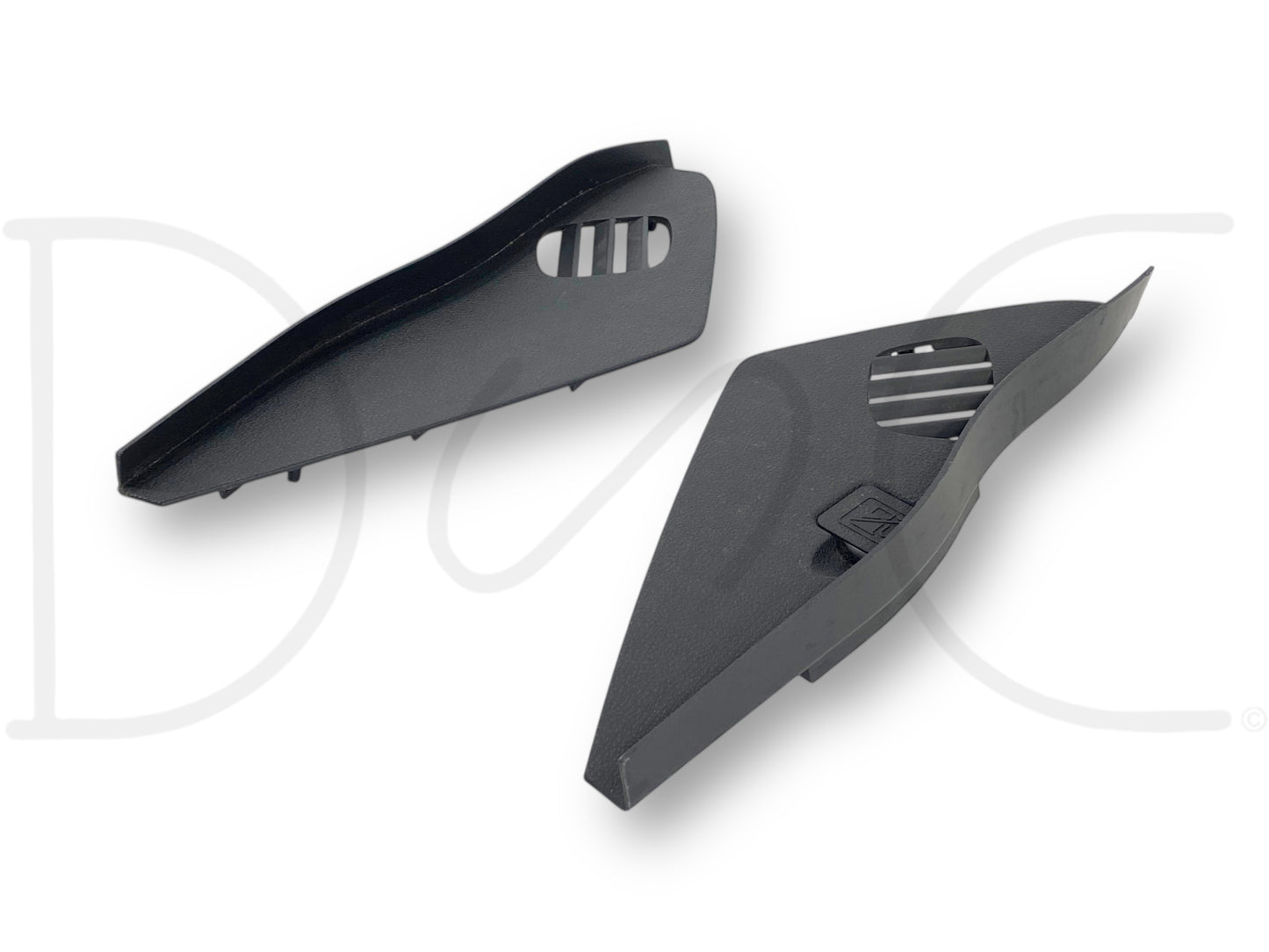 08-10 Ford F250 F350 LH RH Dash End Side Defrost Vent Trim Set Black OE