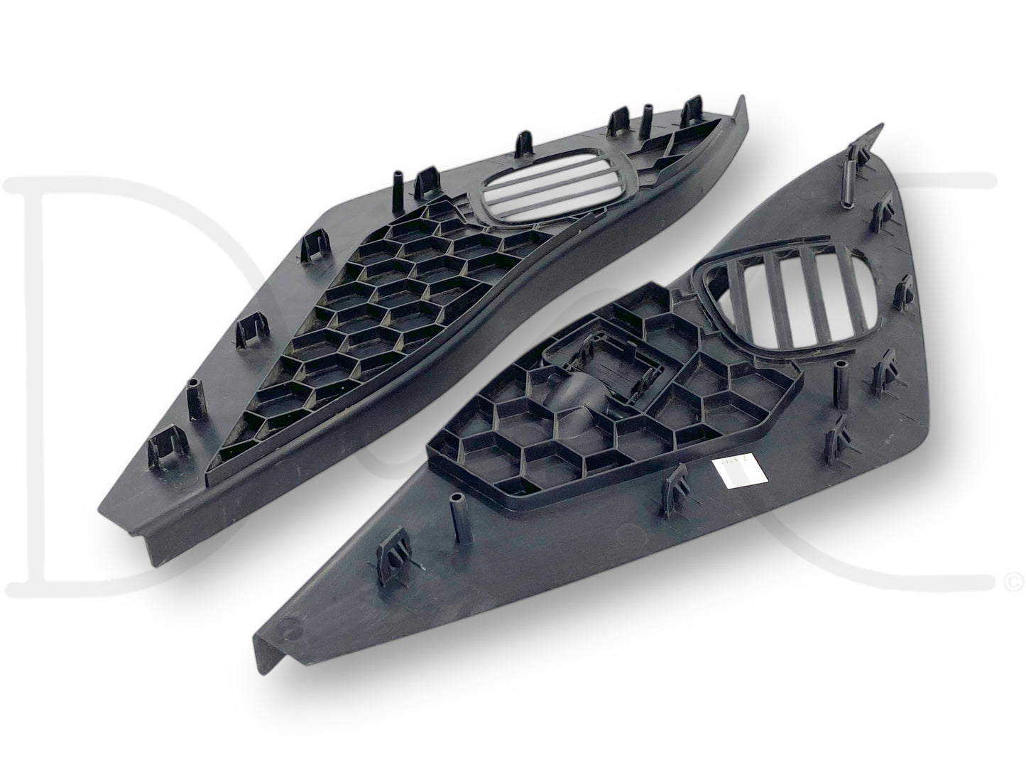 08-10 Ford F250 F350 LH RH Dash End Side Defrost Vent Trim Set Black OE