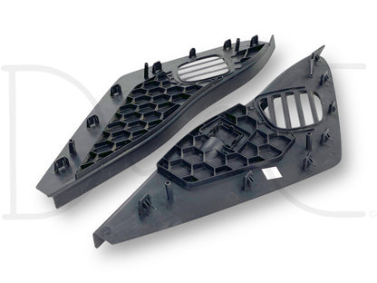 08-10 Ford F250 F350 LH RH Dash End Side Defrost Vent Trim Set Black OE