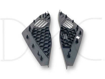 08-10 Ford F250 F350 LH RH Dash End Side Defrost Vent Trim Set Black OE