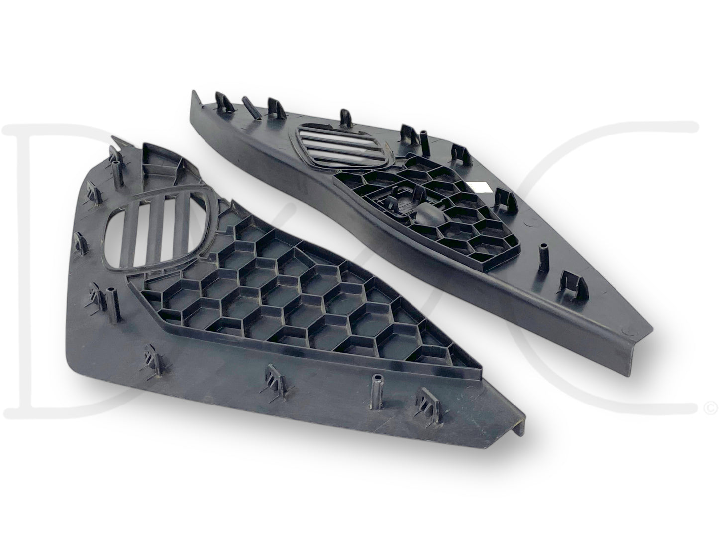 08-10 Ford F250 F350 LH RH Dash End Side Defrost Vent Trim Set Black OE