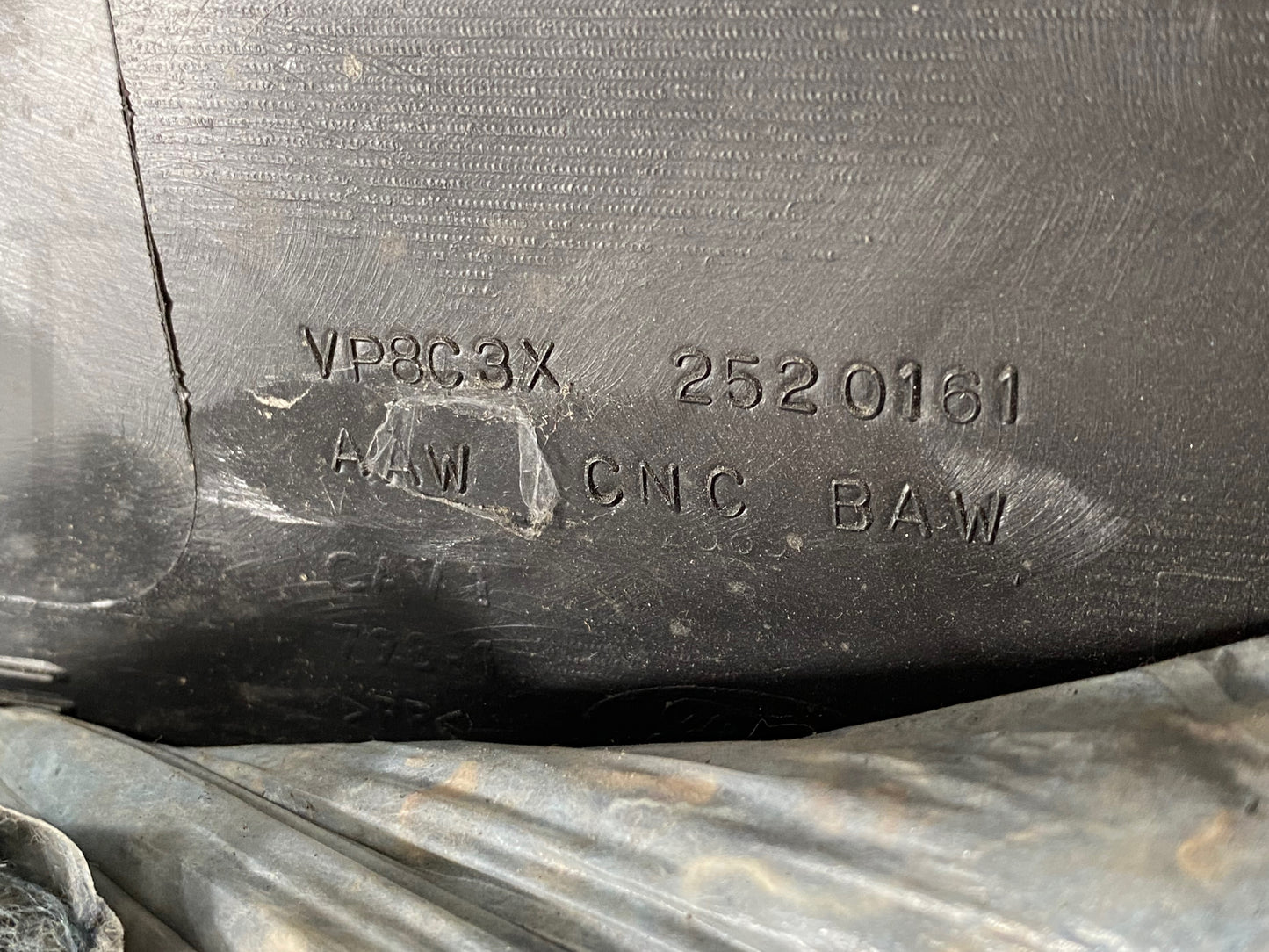 08-10 Ford F250 F350 FX4 LH Left Driver Front Interior Door Panel Black OE