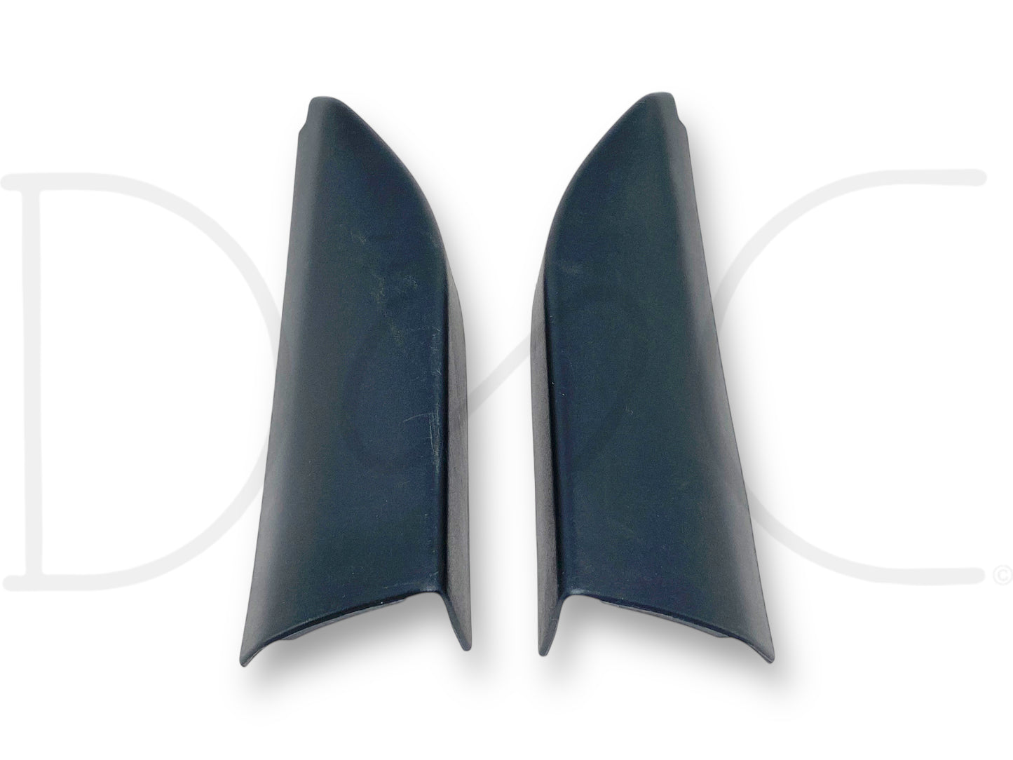 08-16 Ford F250 F350 LH RH Left Right Door Sail Trim Panel Covers Set OE in black, used with light wear, compatible with 2008-2016 Ford F-250 F-350 Super Duty trucks, designed for durability and precise fitment on diesel work trucks.