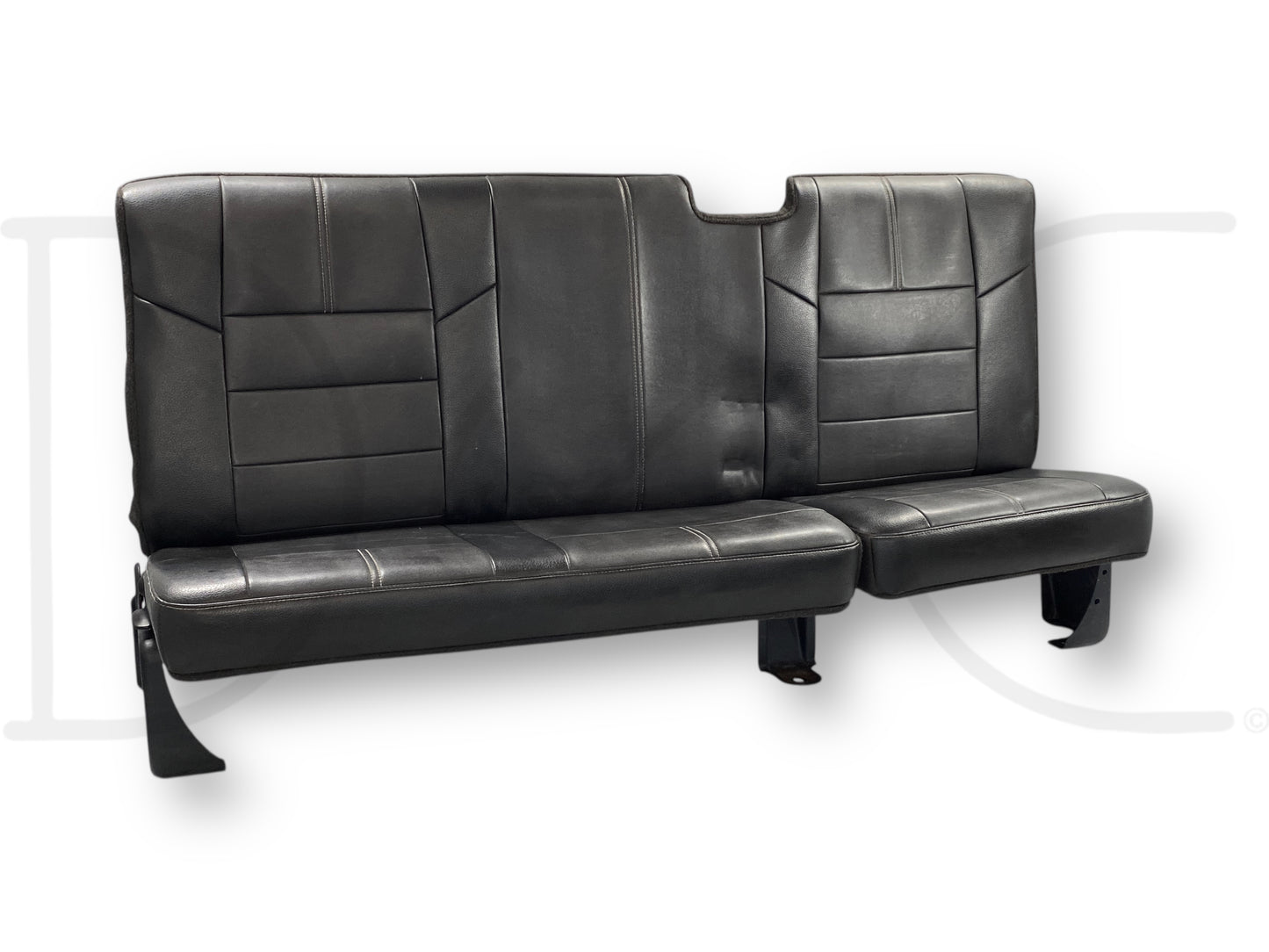 08-16 Ford F250 F350 Super Duty Extended Cab Rear Back Seat Black Leather