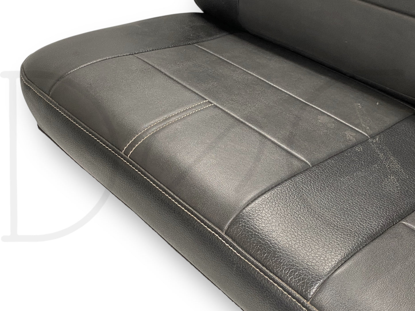 08-16 Ford F250 F350 Super Duty Extended Cab Rear Back Seat Black Leather