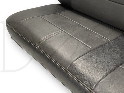 08-16 Ford F250 F350 Super Duty Extended Cab Rear Back Seat Black Leather