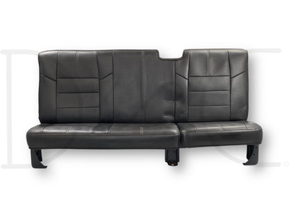 08-16 Ford F250 F350 Super Duty Extended Cab Rear Back Seat Black Leather