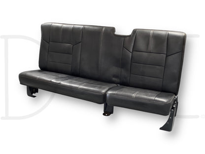 08-16 Ford F250 F350 Super Duty Extended Cab Rear Back Seat Black Leather
