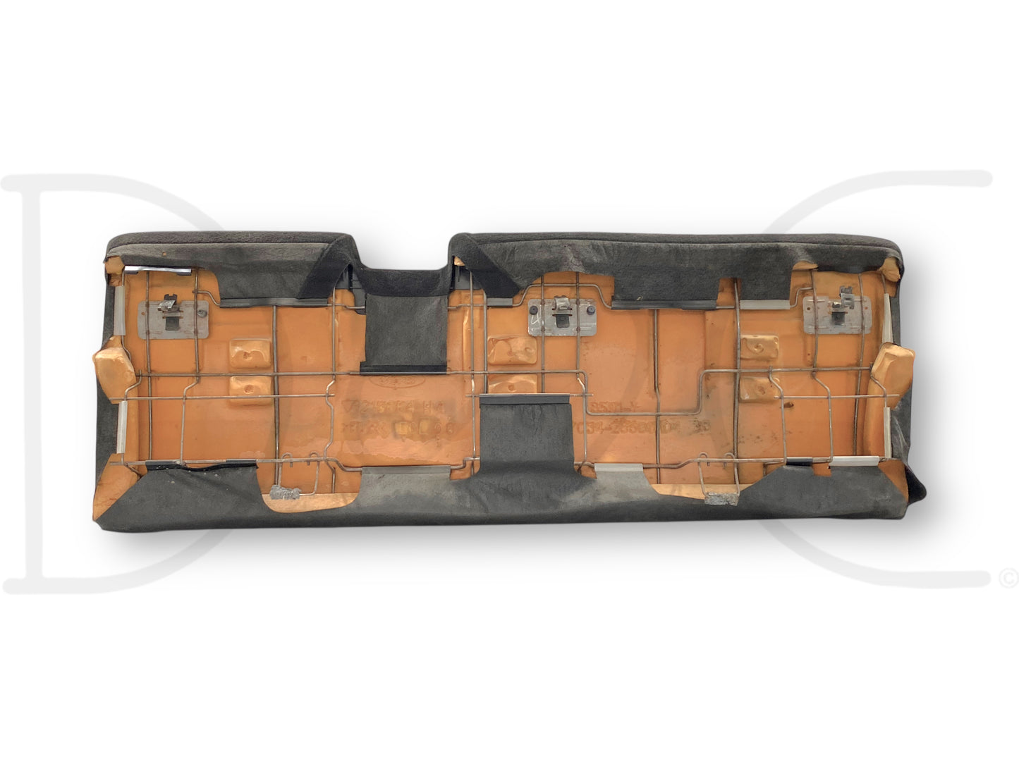 08-16 Ford F250 F350 Super Duty Extended Cab Rear Back Seat Black Leather