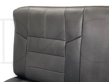 08-16 Ford F250 F350 Super Duty Extended Cab Rear Back Seat Black Leather