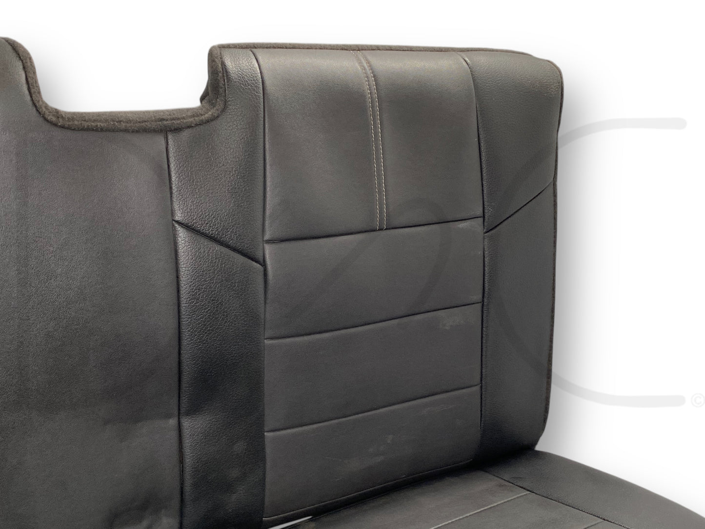 08-16 Ford F250 F350 Super Duty Extended Cab Rear Back Seat Black Leather