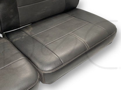 08-16 Ford F250 F350 Super Duty Extended Cab Rear Back Seat Black Leather