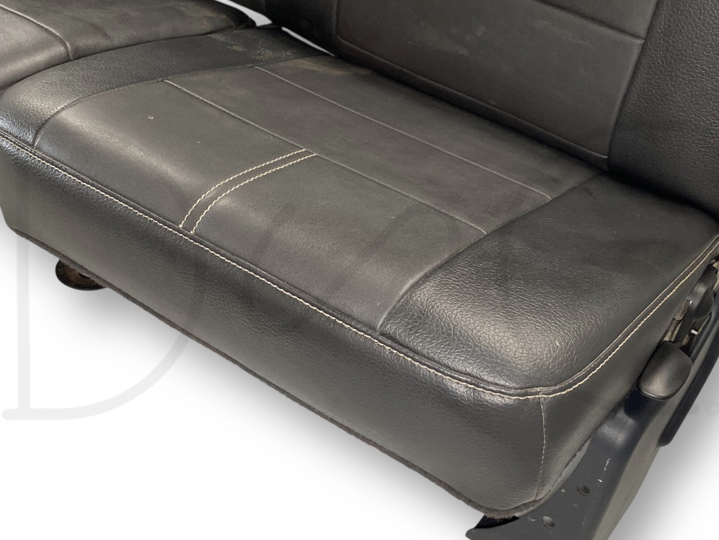 08-16 Ford F250 F350 Super Duty Extended Cab Rear Back Seat Black Leather