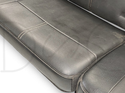 08-16 Ford F250 F350 Super Duty Extended Cab Rear Back Seat Black Leather