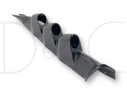 08-10 Ford F250 F350 LH Left Driver A-Pillar Trim Triple Gauge Pod Black
