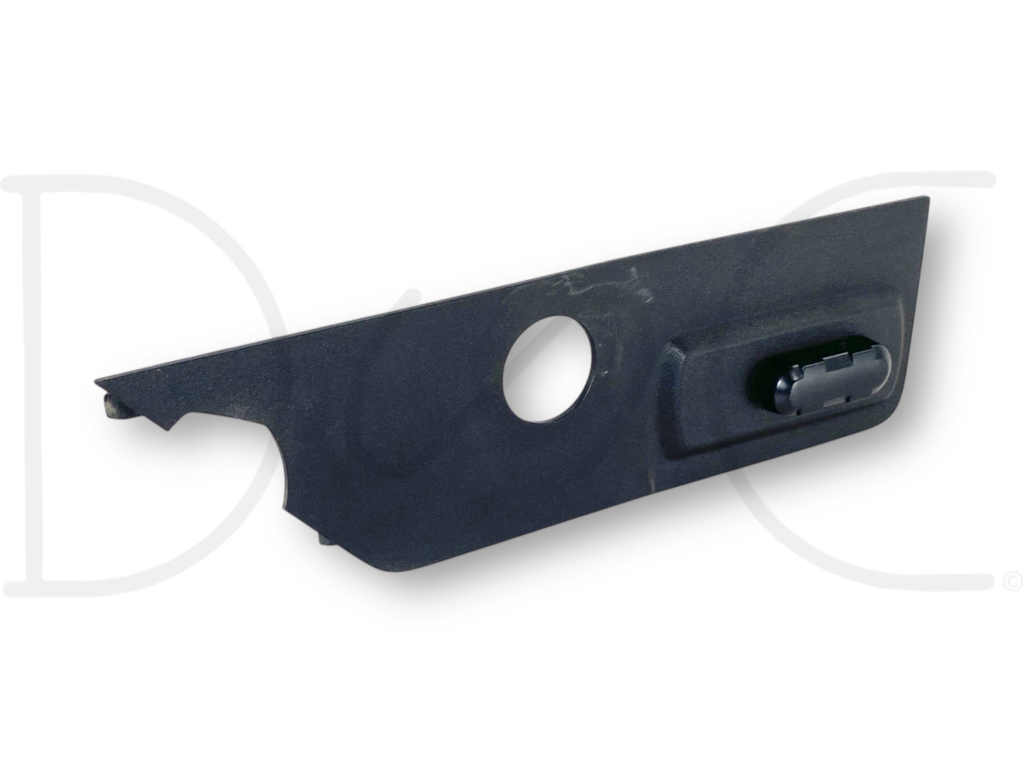08-10 Ford F250 F350 RH Right Passenger Power Seat Switch W/ Trim Panel Bezel OE, used with light wear and scratches, compatible with 2008-2010 Ford Super Duty trucks including F-250, F-350, F-450, and F-550 models, designed for reliable power seat operation.