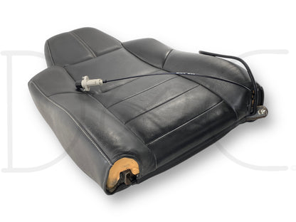 08-10 Ford F250 F350 RH Right Passenger Seat Back Upper Cushion Black Leather