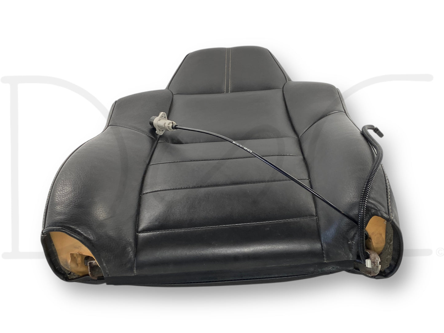 08-10 Ford F250 F350 RH Right Passenger Seat Back Upper Cushion Black Leather