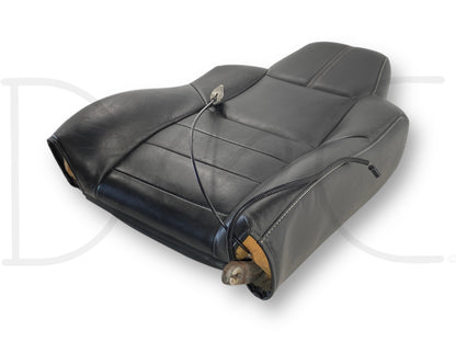 08-10 Ford F250 F350 RH Right Passenger Seat Back Upper Cushion Black Leather