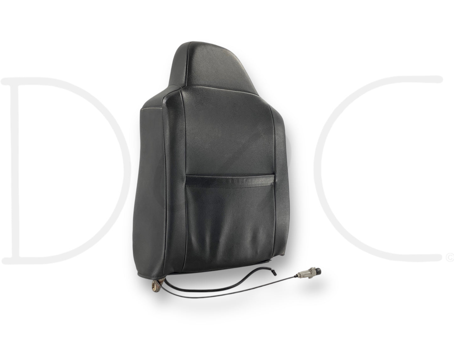 08-10 Ford F250 F350 RH Right Passenger Seat Back Upper Cushion Black Leather