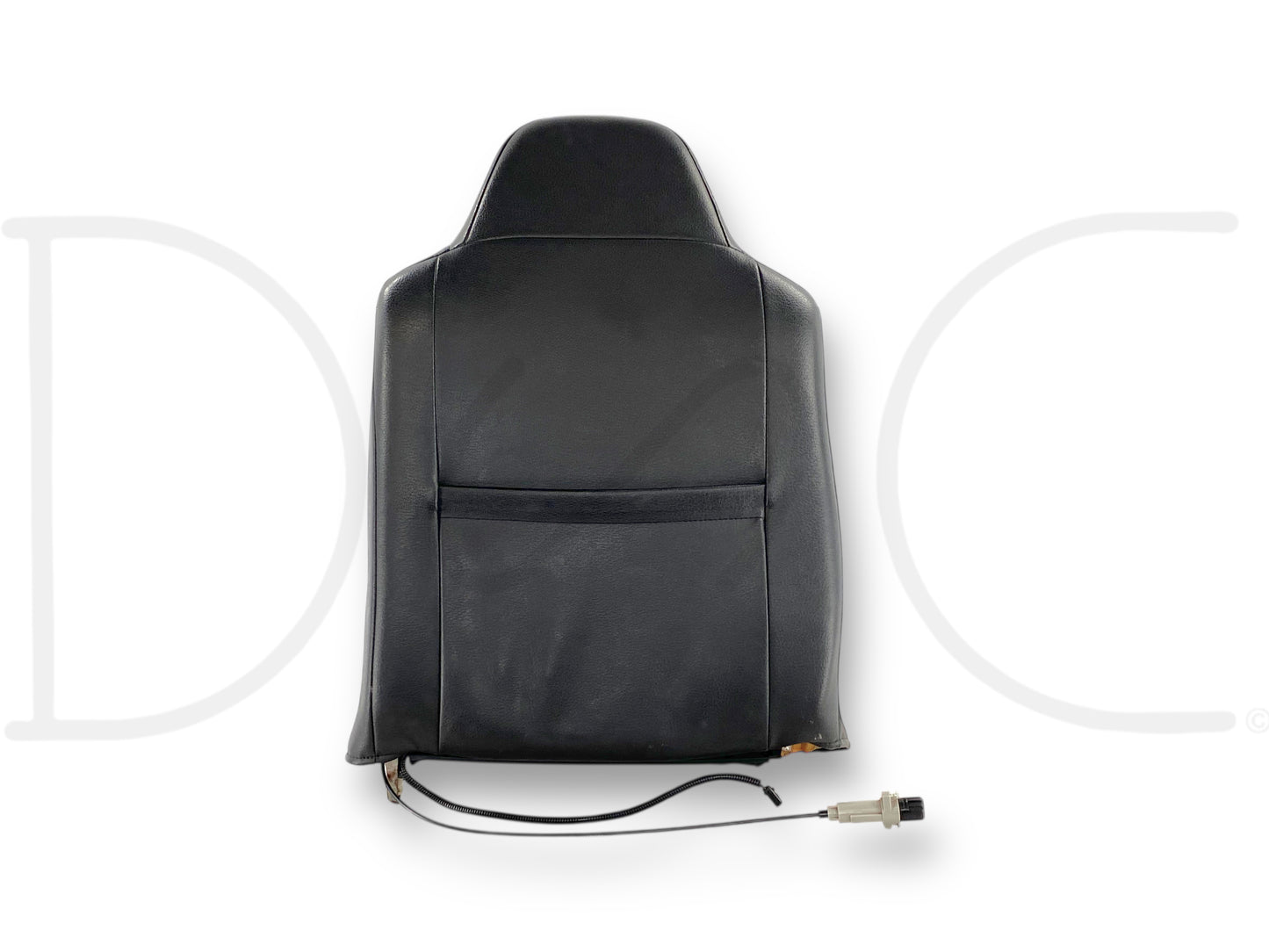 08-10 Ford F250 F350 RH Right Passenger Seat Back Upper Cushion Black Leather