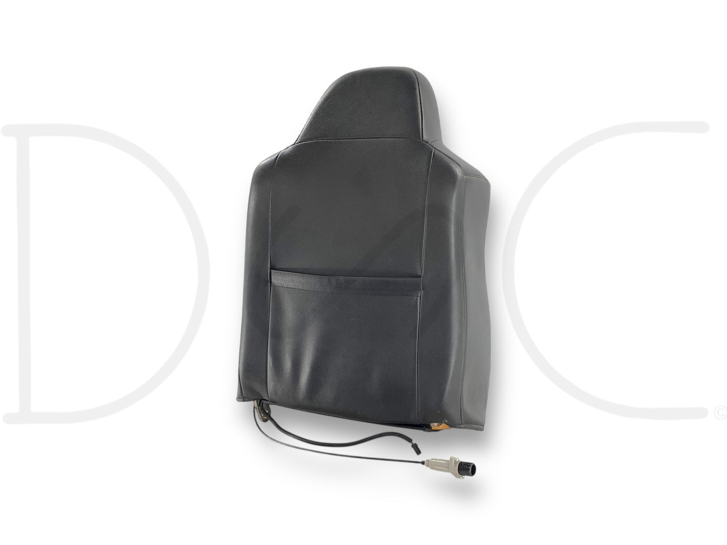 08-10 Ford F250 F350 RH Right Passenger Seat Back Upper Cushion Black Leather