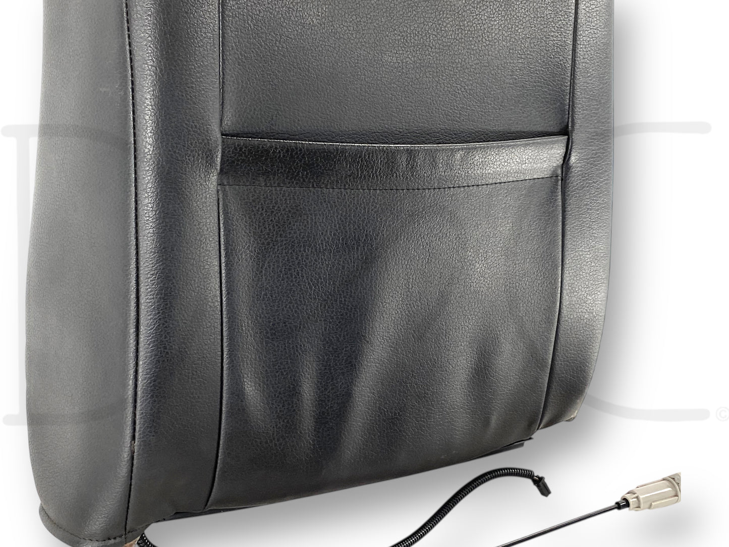08-10 Ford F250 F350 RH Right Passenger Seat Back Upper Cushion Black Leather