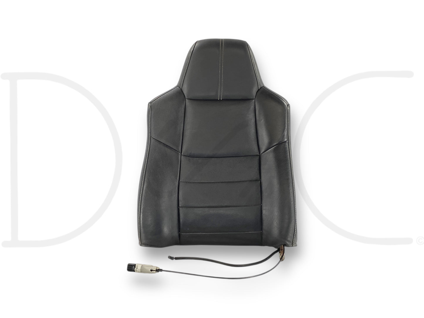 08-10 Ford F250 F350 RH Right Passenger Seat Back Upper Cushion Black Leather