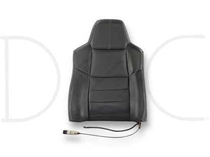 08-10 Ford F250 F350 RH Right Passenger Seat Back Upper Cushion Black Leather