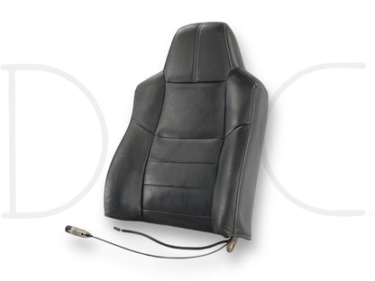 08-10 Ford F250 F350 RH Right Passenger Seat Back Upper Cushion Black Leather