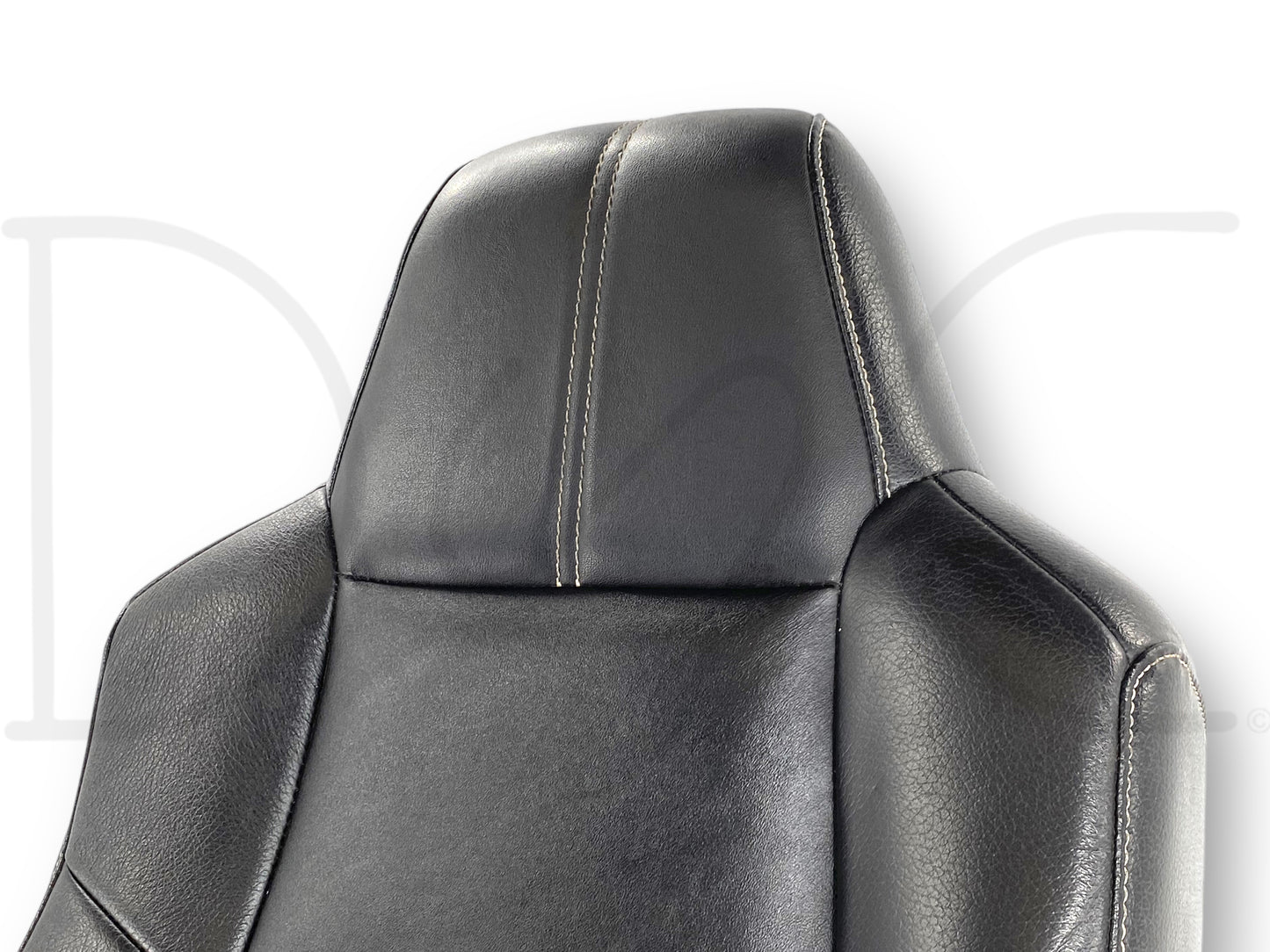 08-10 Ford F250 F350 RH Right Passenger Seat Back Upper Cushion Black Leather