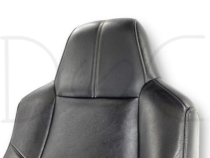 08-10 Ford F250 F350 RH Right Passenger Seat Back Upper Cushion Black Leather