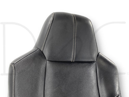 08-10 Ford F250 F350 RH Right Passenger Seat Back Upper Cushion Black Leather