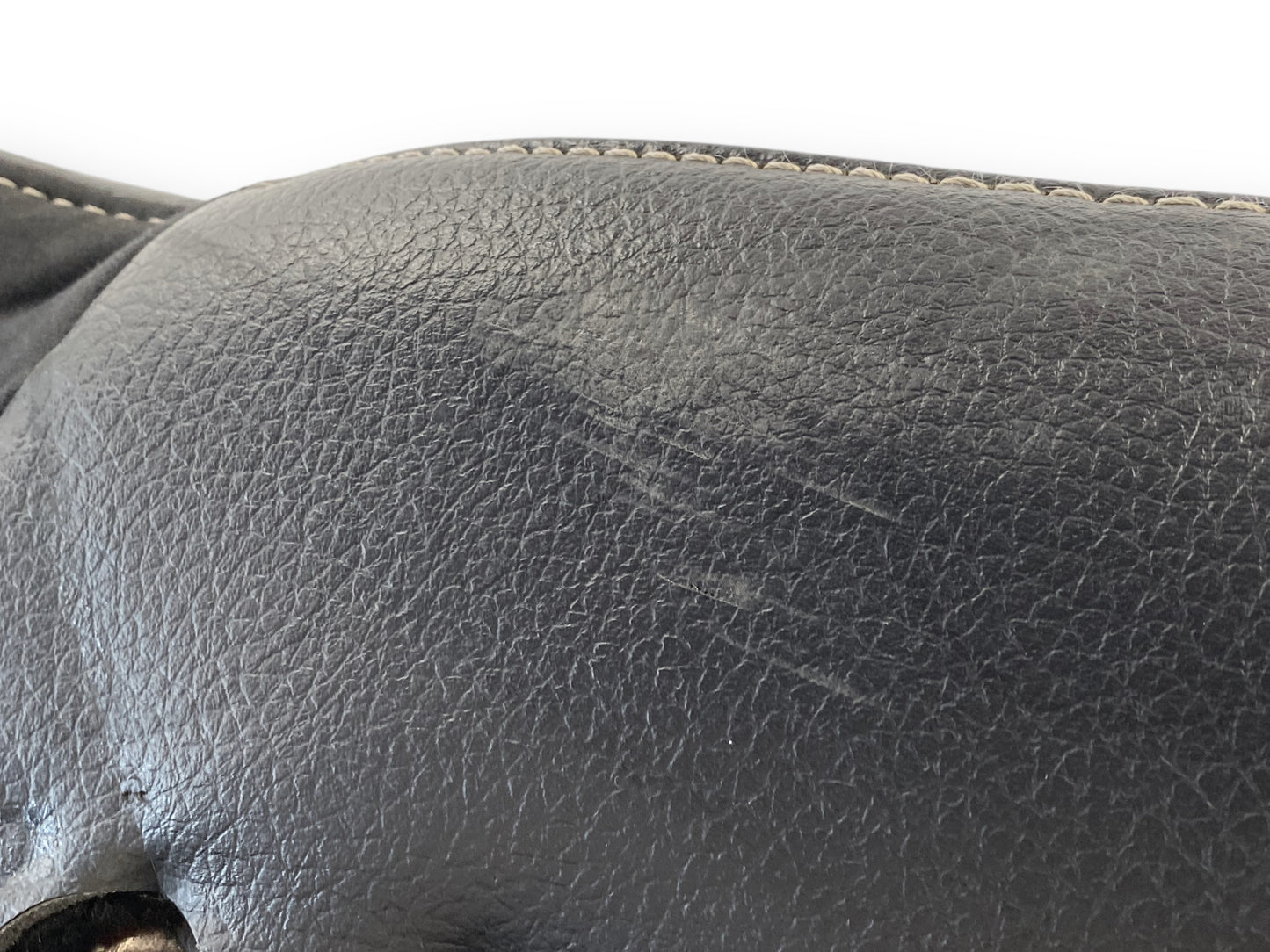08-10 Ford F250 F350 RH Right Passenger Front Seat Bottom Cushion Black Leather