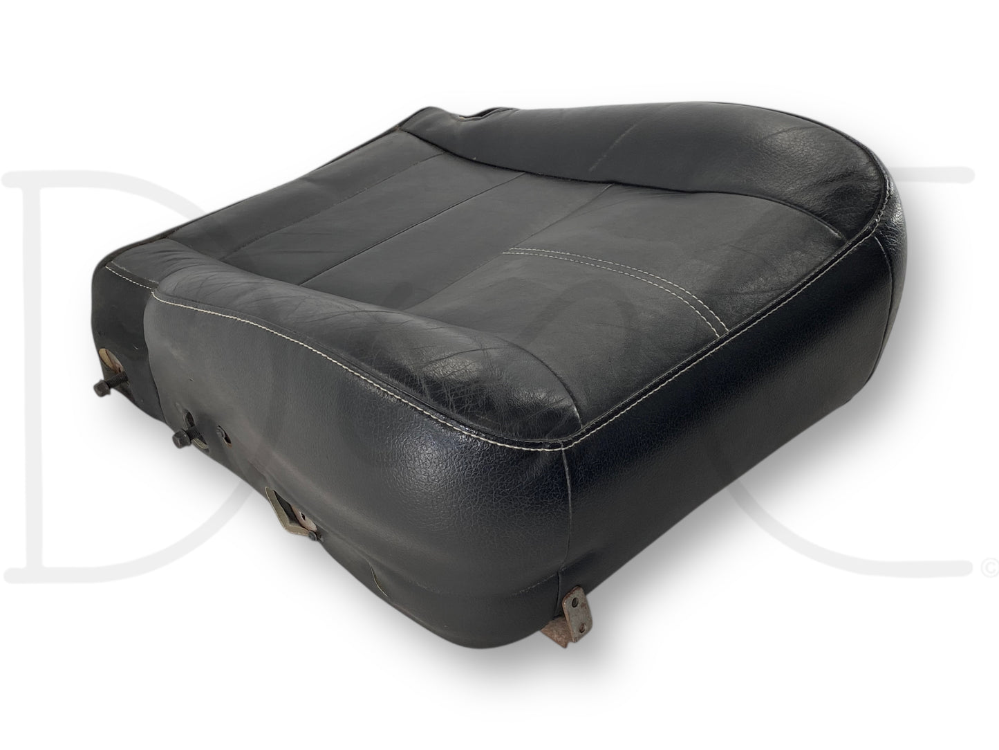 08-10 Ford F250 F350 RH Right Passenger Front Seat Bottom Cushion Black Leather