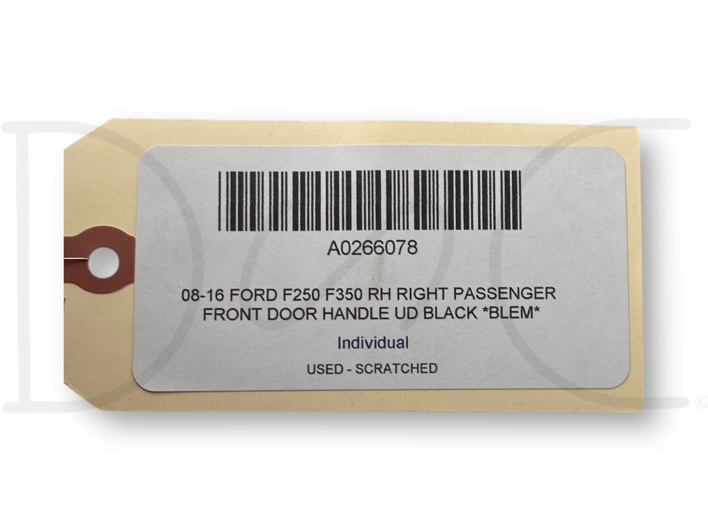08-16 Ford F250 F350 RH Right Passenger Front Door Handle UD Black *Blem*