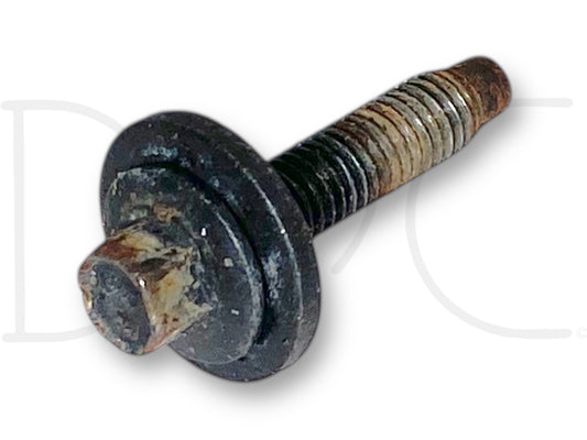 08-10 Ford F250 F350 Headlight Mounting Bolt 7MM Hex OEM used bolt with light wear and some rust, compatible with 2008-2010 Ford F-250, F-350, F-450, and F-550 models, suitable for diesel and Super Duty trucks requiring genuine OE quality fasteners.