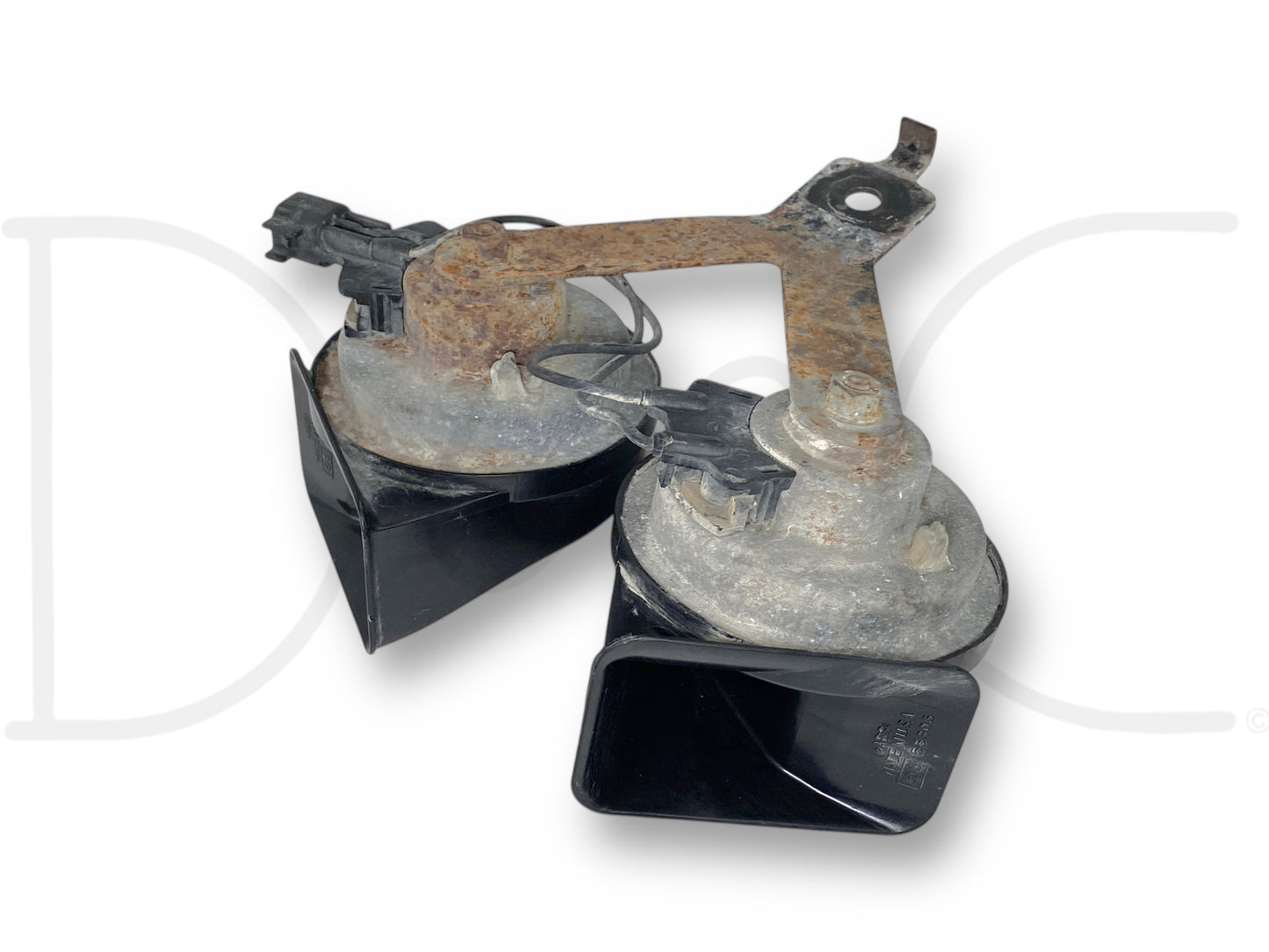 08-10 Ford F250 F350 Super Duty Horn Pair OEM Dual Note Horns 7C3T-13A803-AB