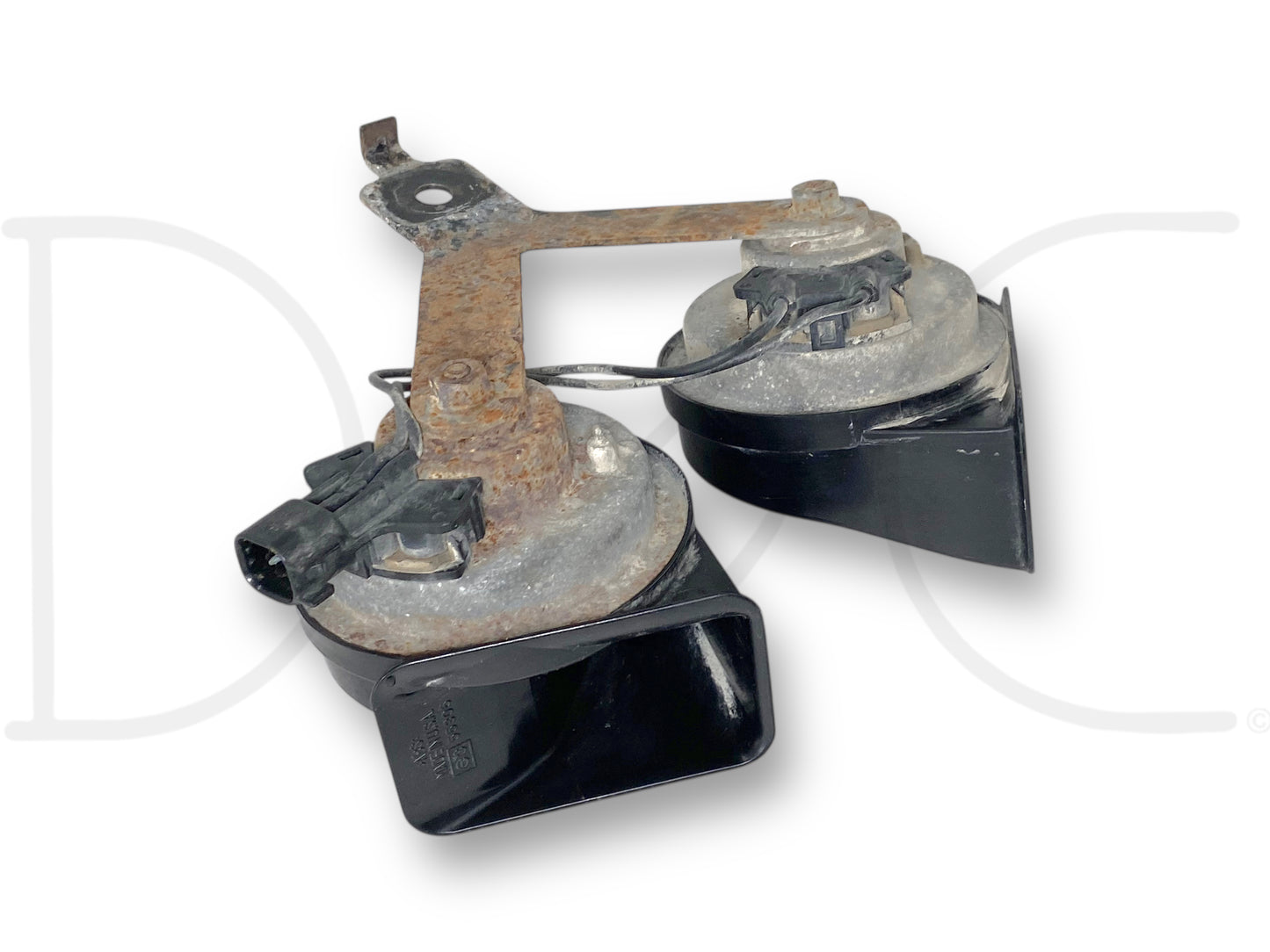 08-10 Ford F250 F350 Super Duty Horn Pair OEM Dual Note Horns 7C3T-13A803-AB